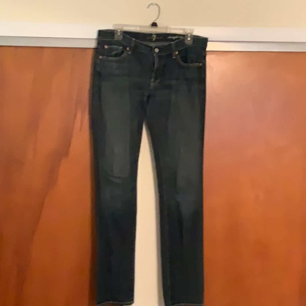 7 For All Mankind Indigo Straight Leg Jeans